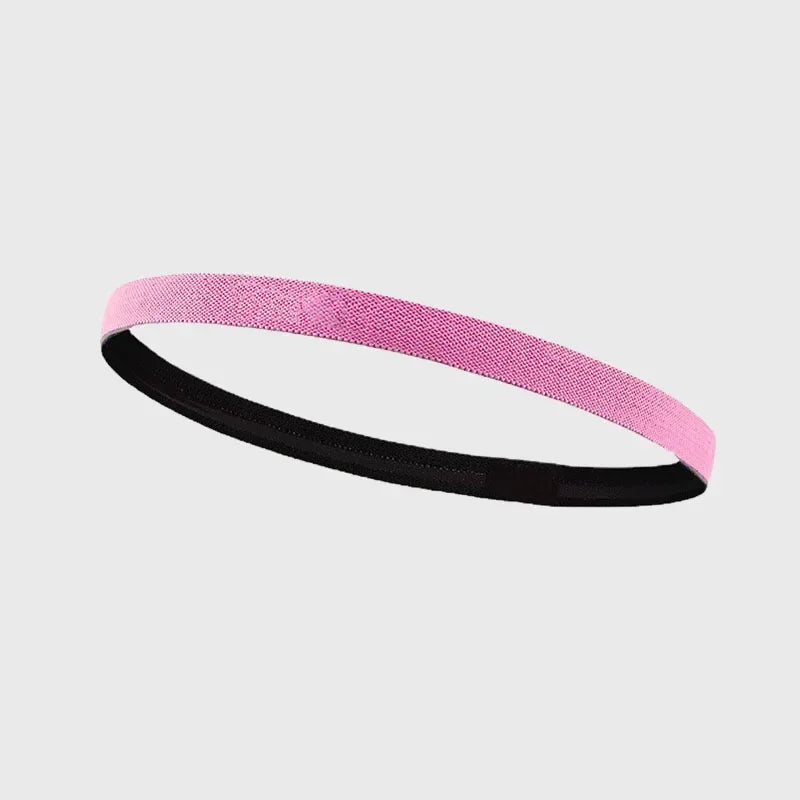 Non-Slip Elastic Sports Sweatband Headband – Yoga & Running Sports Sweatband Headband Axl Pink
