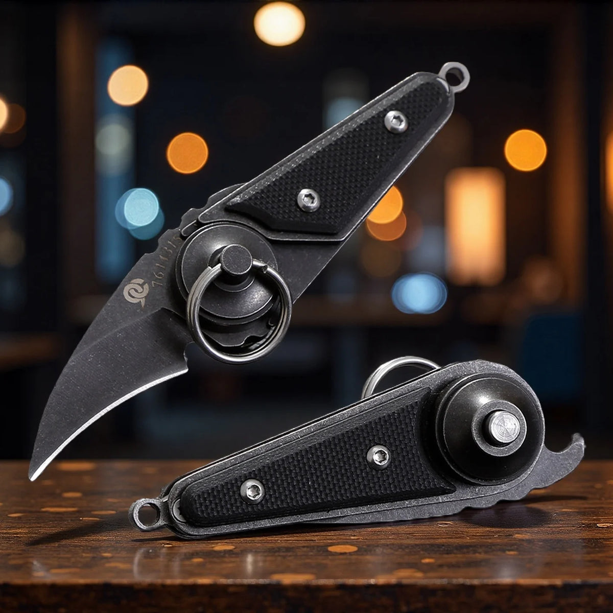 Mini Pull Ring Folding Knife – 8Cr13Mov Blade & G10 Handle Folding Pocket Knife Axl