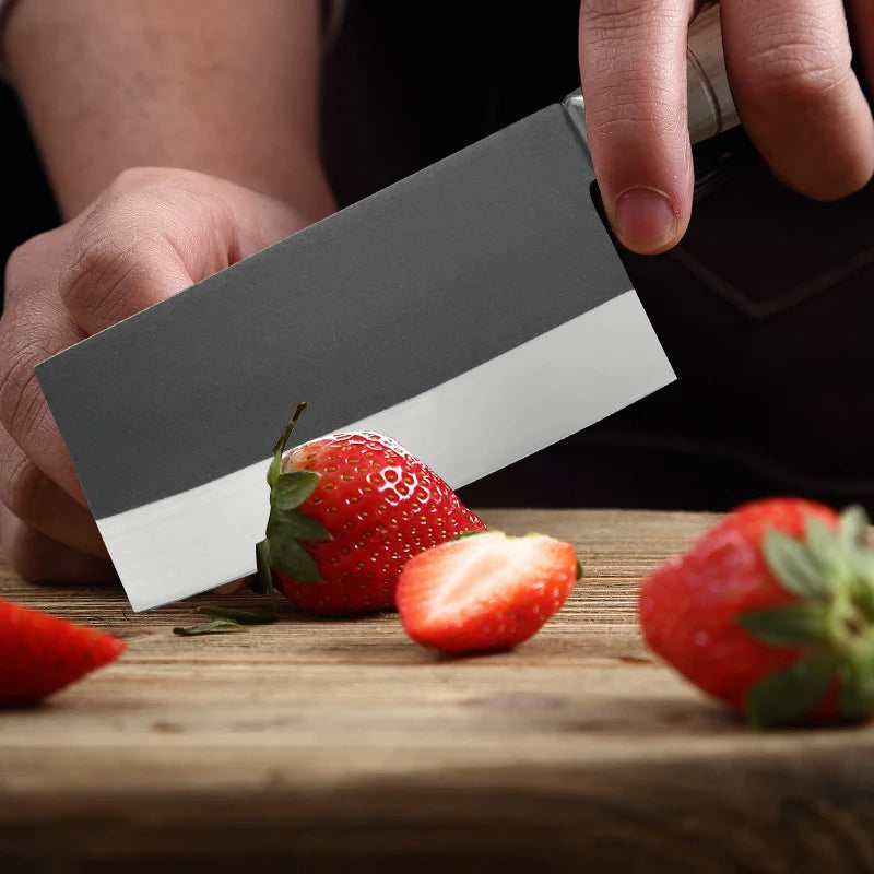 Forged Stainless Steel Cleaver – Wood Handle Chef Knife Kitchen Cleaver Knife Axl