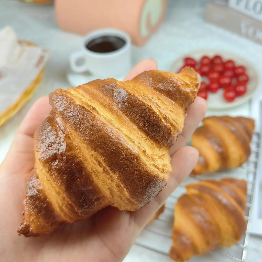 Fake Croissant Model – Bakery Display & Photography Prop Fake Food Prop Axl