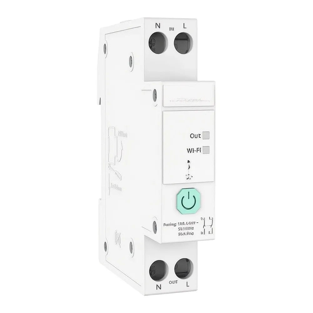 Smart Rail Switch 32A Zigbee 3.0 – Energy Monitor & Automation Smart Rail Switch Axl