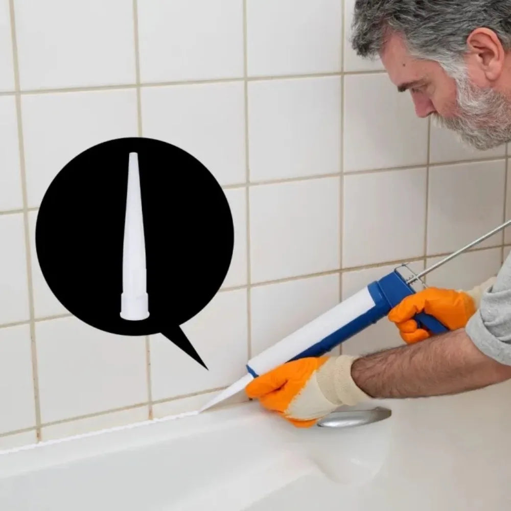 Silicone Caulking Nozzle Caps – Universal Re-Sealable Tips Caulking Nozzle Caps Axl