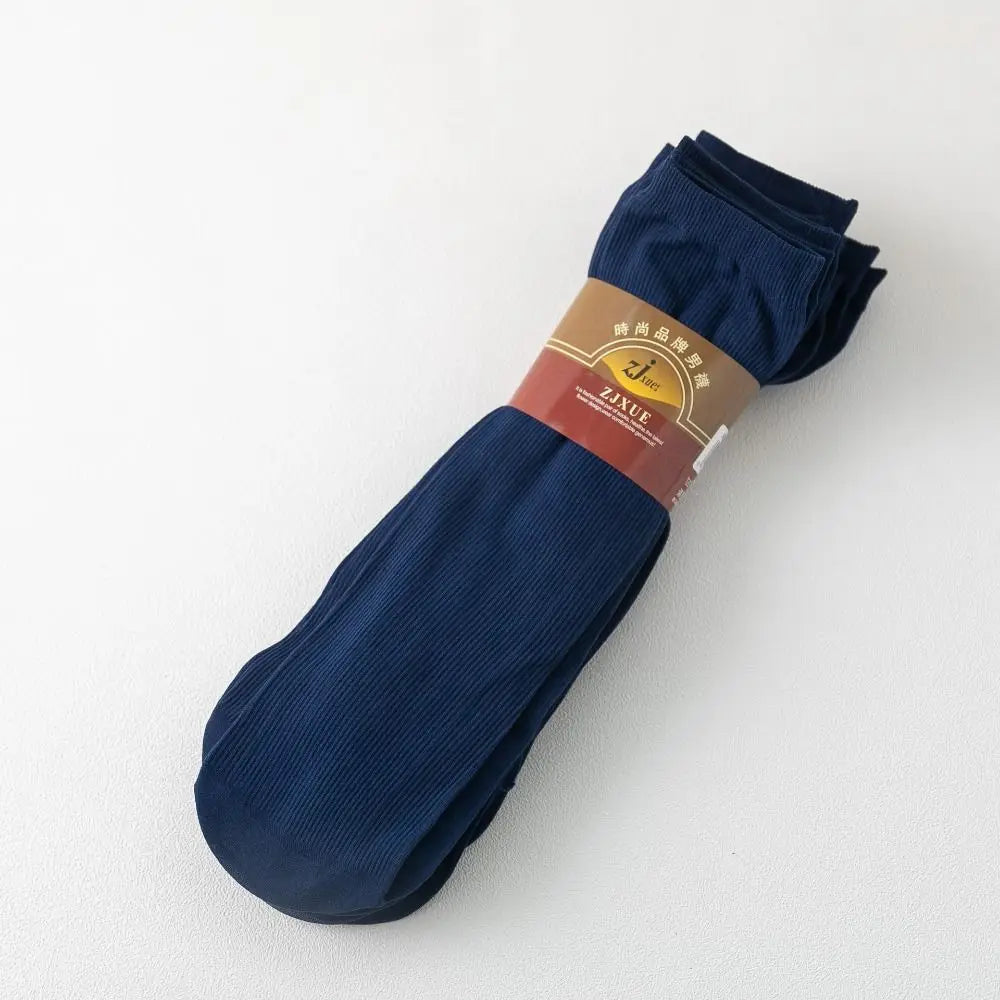 10 Pairs Men's Bamboo Fiber Ankle Socks – Ultra-Thin Breathable Men's Ankle Socks Axl -Navy-10Pairs One Size