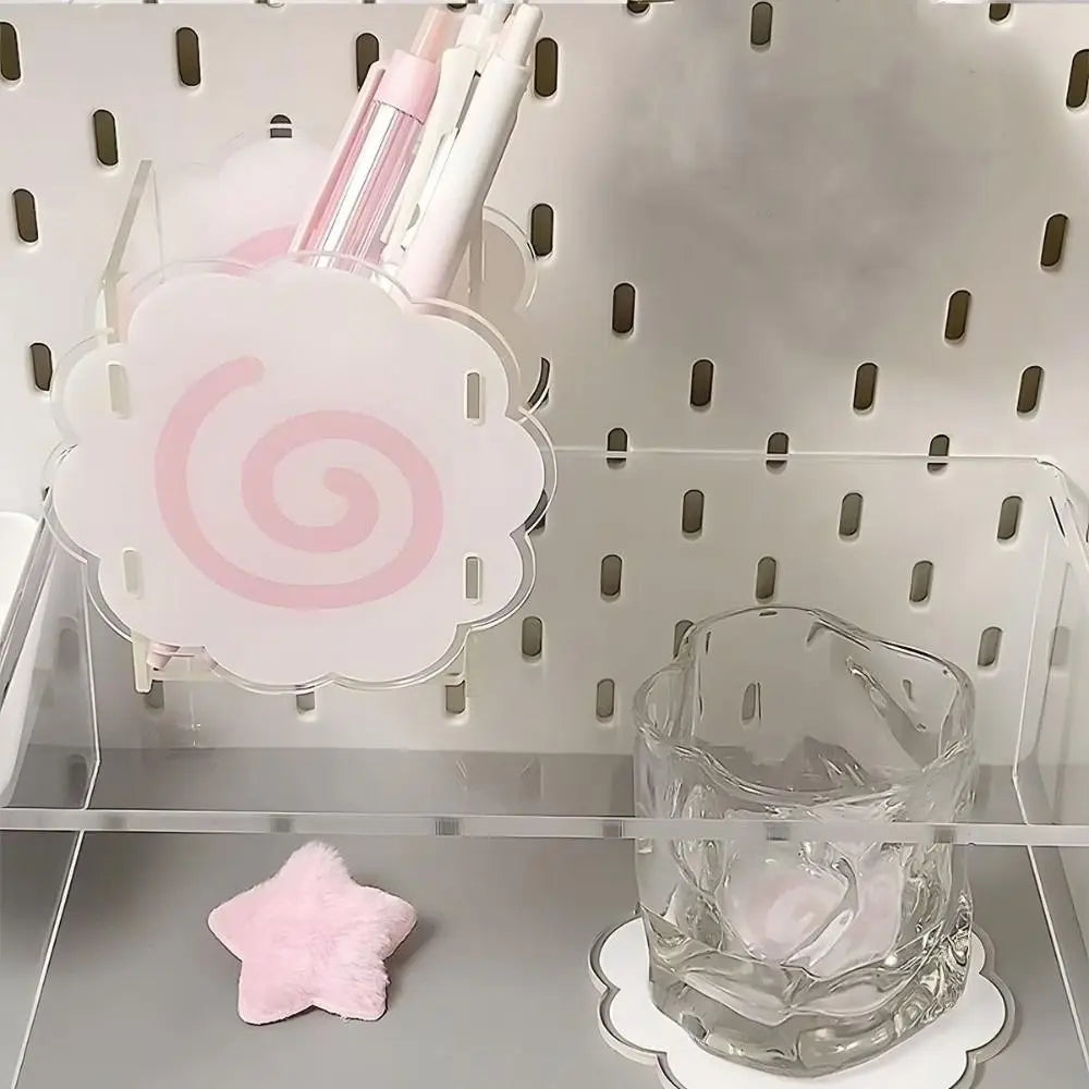 Acrylic Desktop Pen Holder & Cosmetic Brush Organizer Desktop Organizer Box Axl