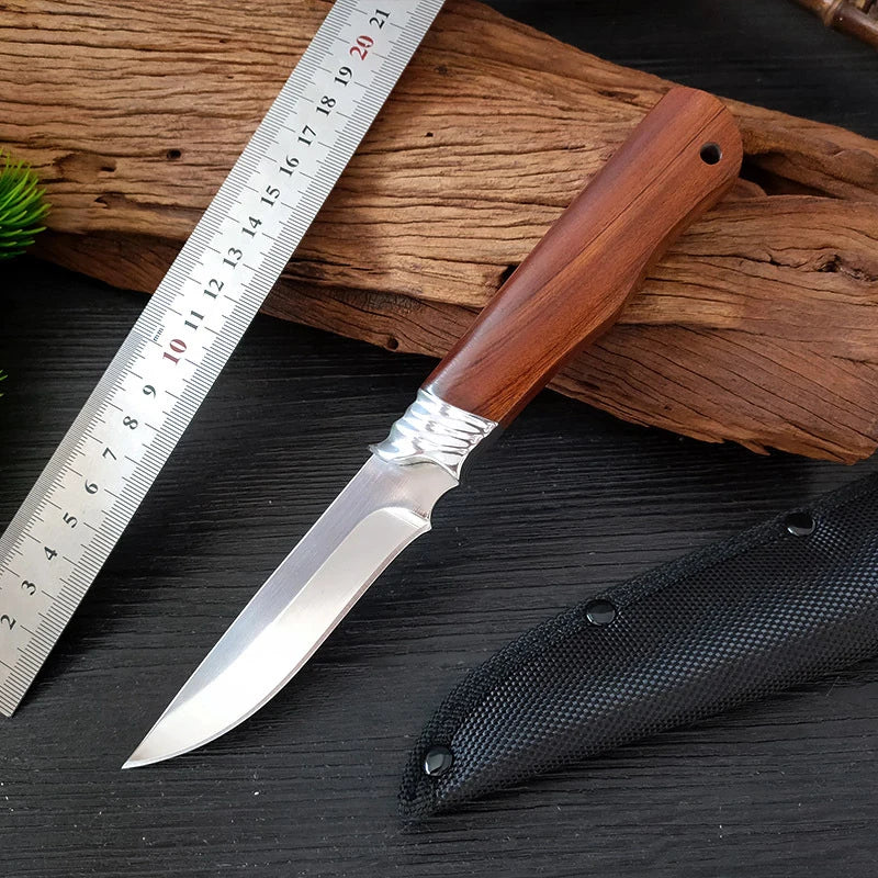 8" Stainless Steel Paring Knife – Multifunctional Wood Handle Kitchen Paring Knife Axl