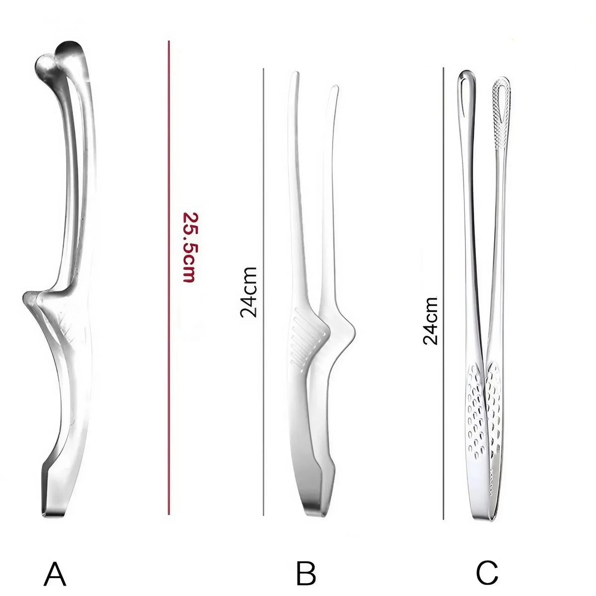 304 Stainless Steel Food Tongs – Long Handle BBQ & Kitchen Kitchen Tongs Axl