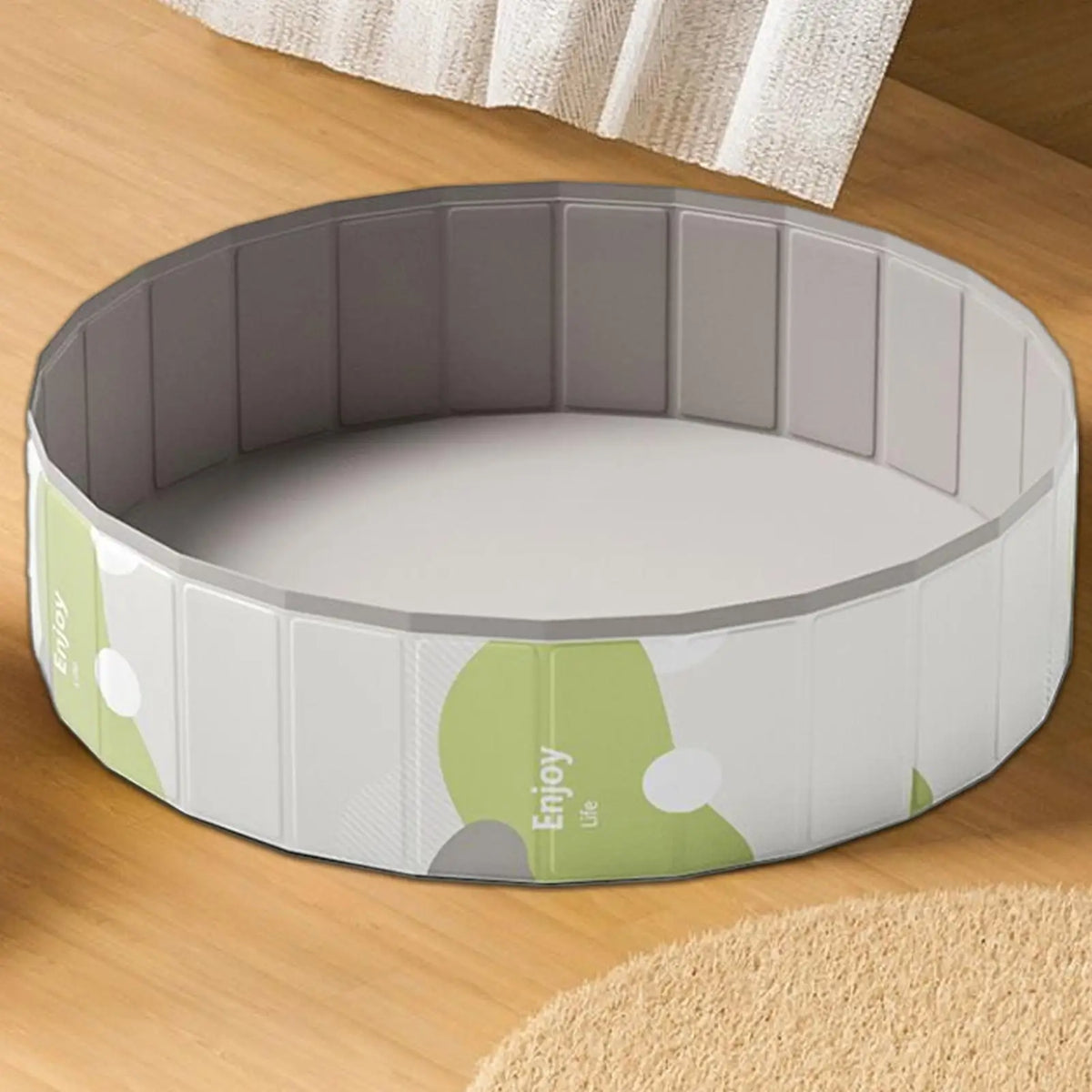 Foldable PVC Dog Pool – Non-Inflatable Pet & Baby Bath Tub Foldable Pet Pool Axl
