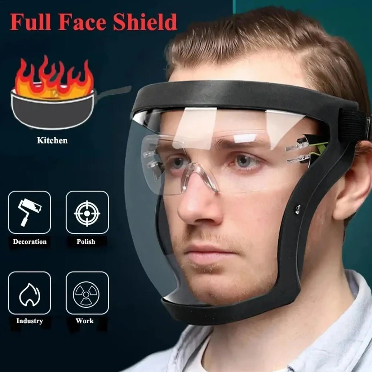 Anti-Fog Full Face Shield – Windproof Cycling & Work Mask Full Face Shield Axl
