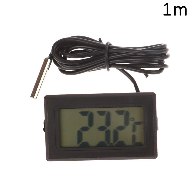 FY-10 Mini LCD Digital Thermometer – Aquarium & Multi-Use Digital Thermometer Axl black-1m