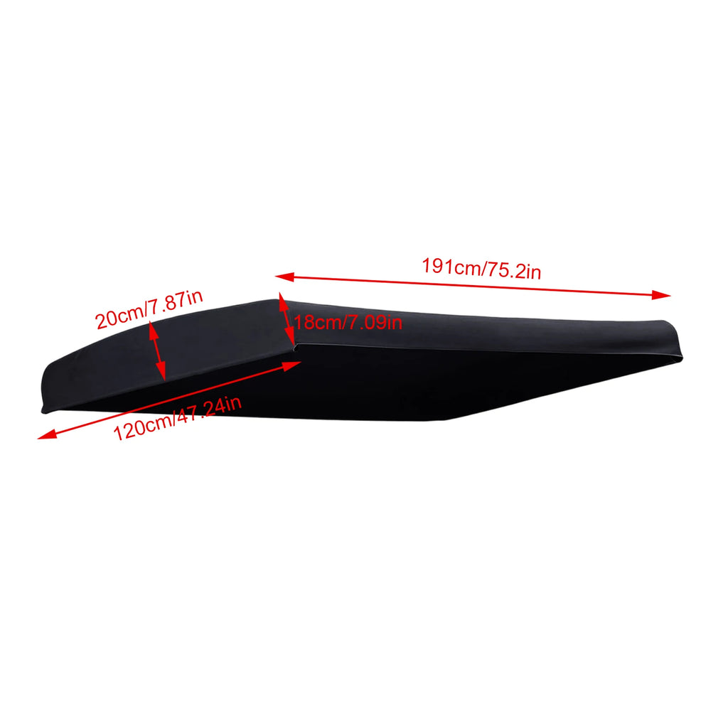 75x47" Waterproof UV-Block Swing Canopy Replacement Cover Swing Canopy Cover Axl Black