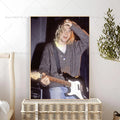 Kurt Cobain Wall Poster – Waterproof Self-Adhesive Art Sticker Wall Art Poster Axl z1 10x15cm No Frame