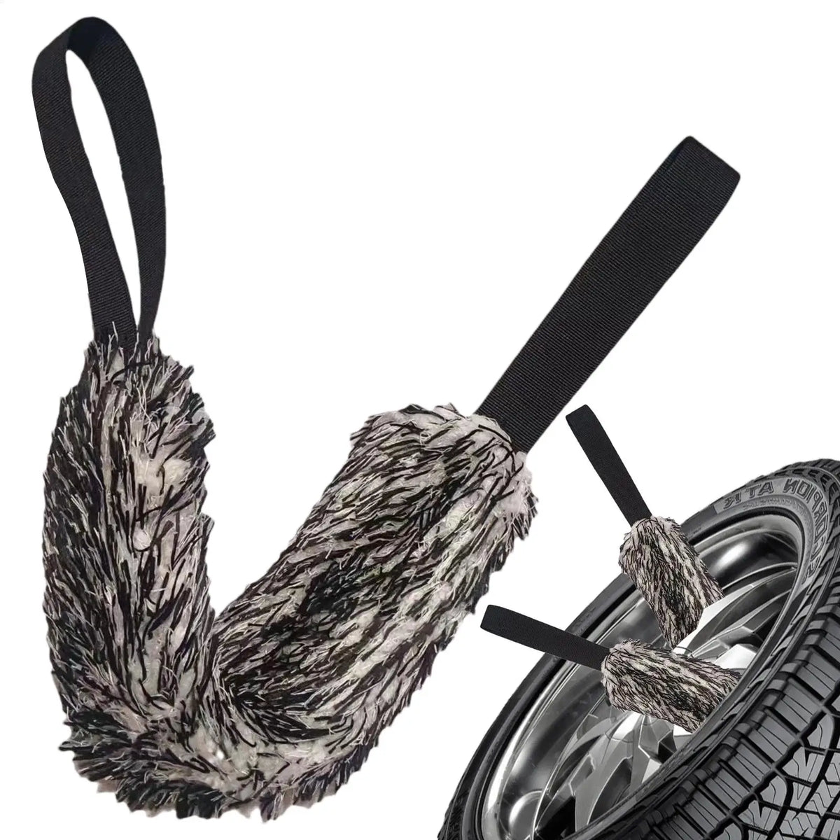 Plush Wheel Rim Cleaning Brush & Car Wheel Wash Towel Wheel Cleaning Brush Axl