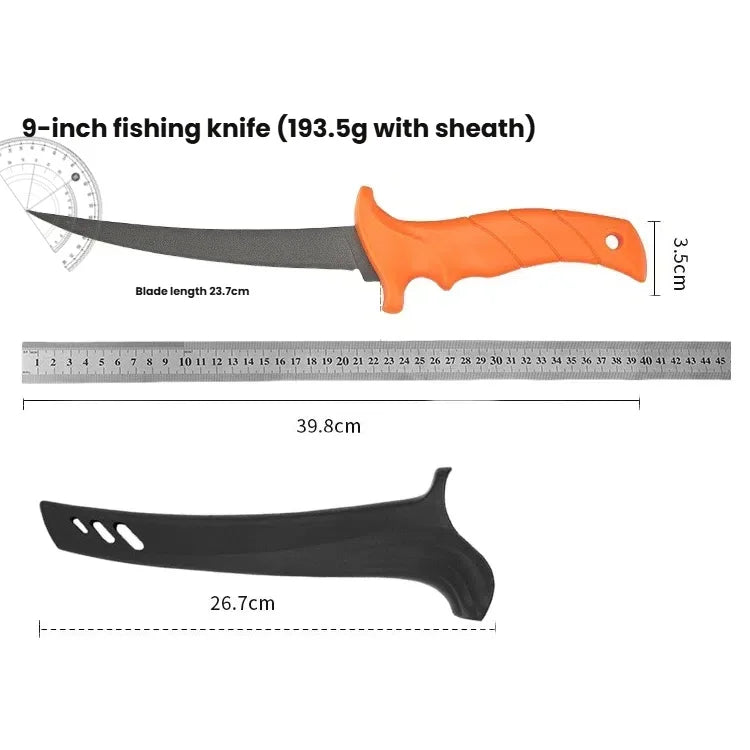 9" 5Cr15MoV Stainless Steel Filleting & Slicing Knife Filleting Knife Axl