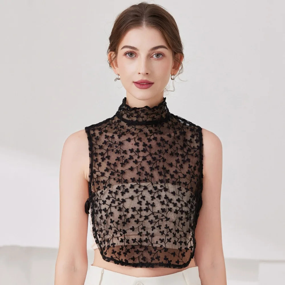 Women's Detachable Ruffle Collar – Removable Cotton Fake Collar Detachable Collar Axl
