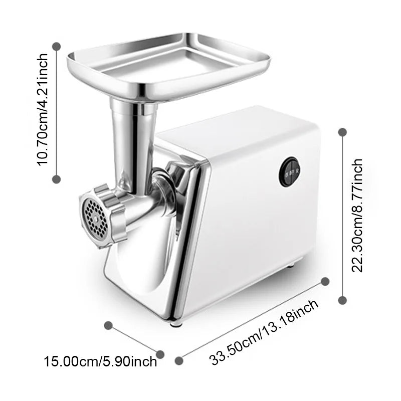 BALASHOV Electric Meat Grinder & Sausage Stuffer – Heavy Duty Electric Meat Grinder Axl WHITE US