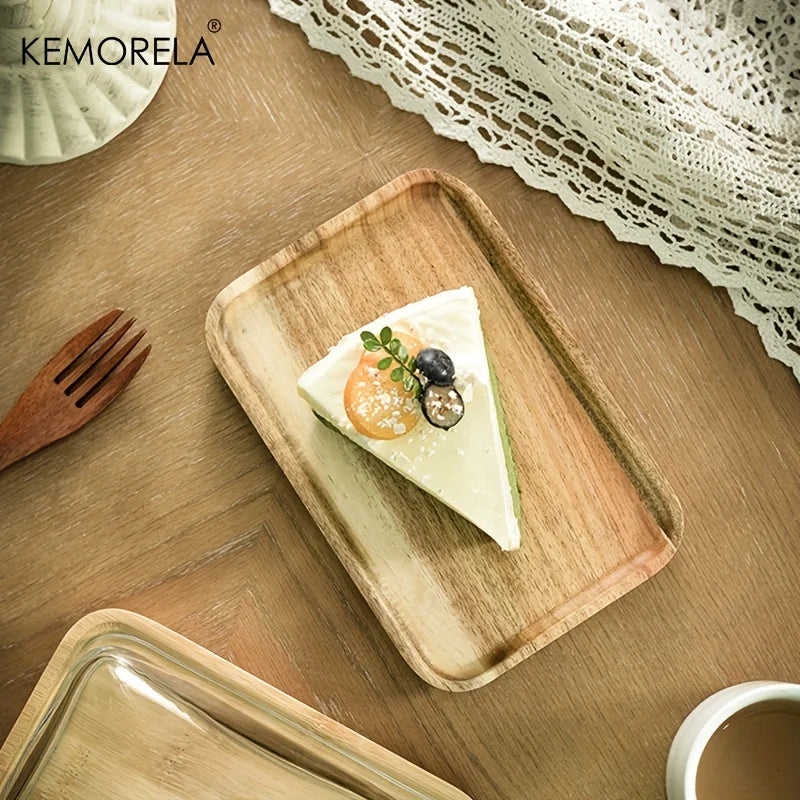 Wood Cake Stand with Glass Dome Cover – Dessert Serving Tray Cake Stand & Dome Axl