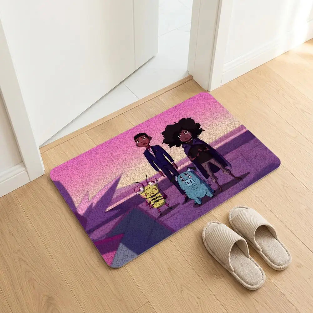 Kipo Wonderbeasts Diatomite Bath Mat – Quick Dry & Anti-Slip Diatomite Bath Mat Axl White5 50x80cm