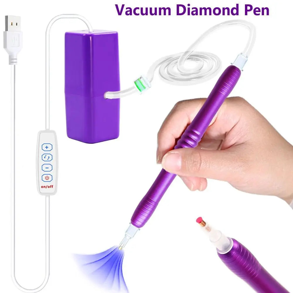 Electric Vacuum Diamond Painting Pen Kit – USB Suction Tool Diamond Painting Tool Axl