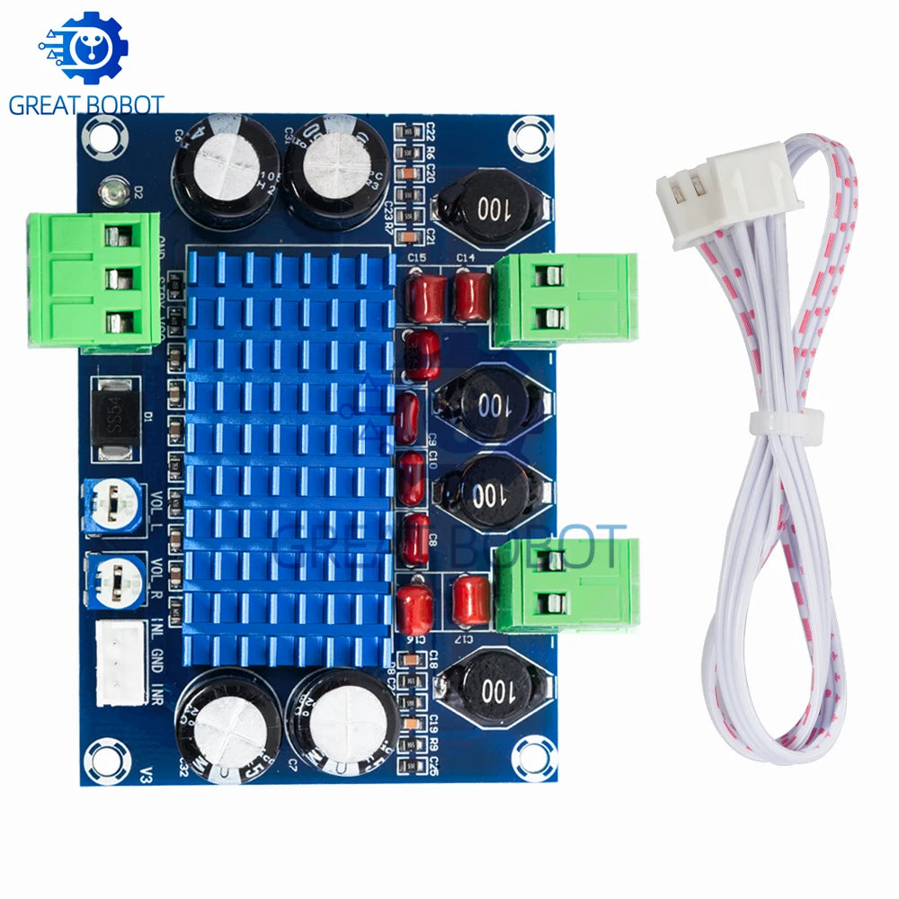 TPA3116D2 HIFI Amplifier Board 2×120W XH-M572 DIY Kit Power Amplifier Board Axl