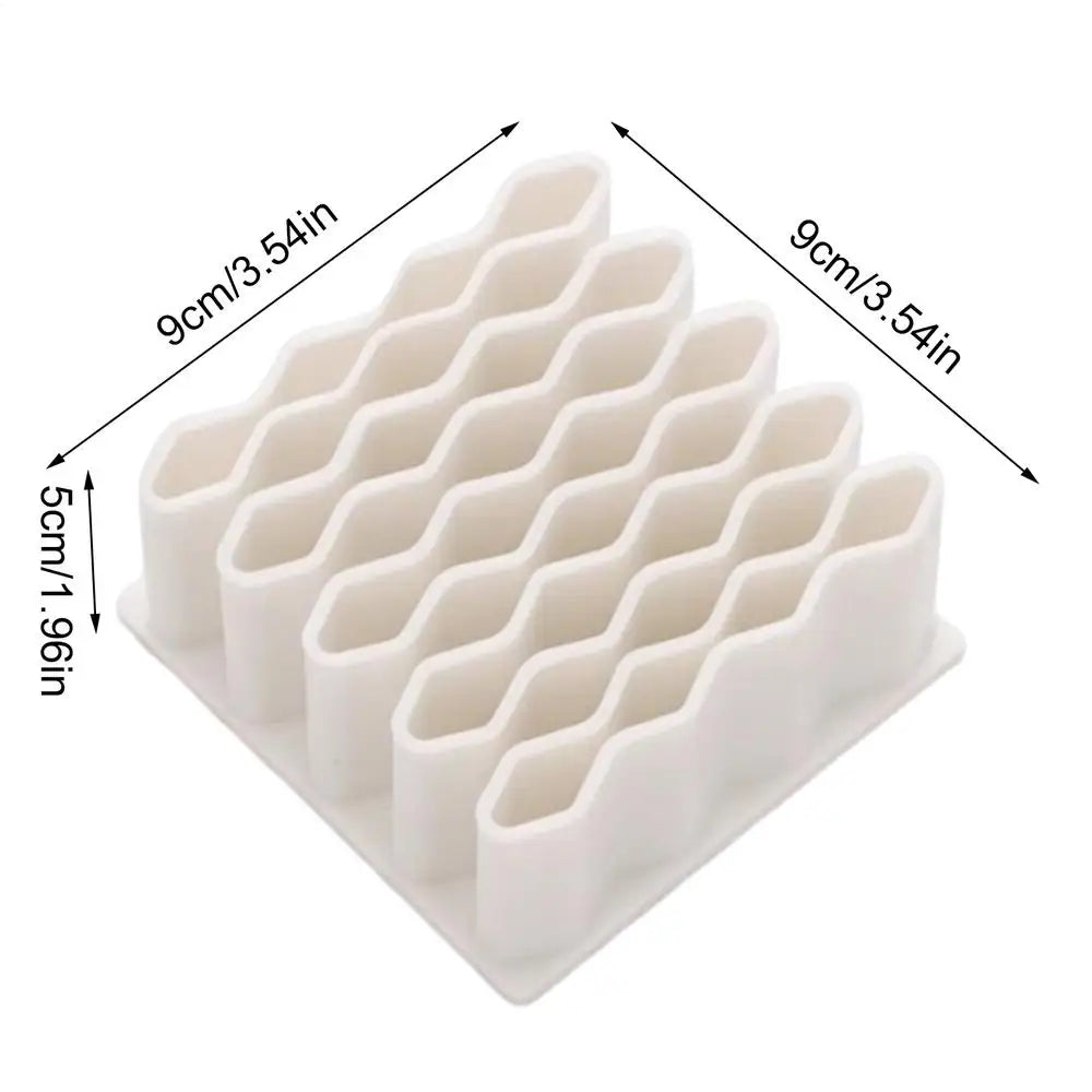Desktop Silicone Organizer Stand – Cosmetic, Pen & Desk Storage Desktop Storage Organizer Axl White