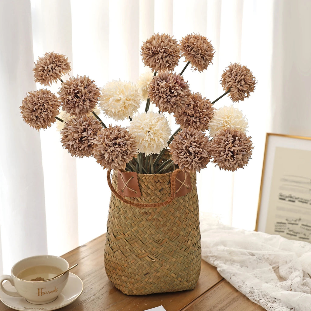 Silk Chrysanthemum Artificial Flower Bouquet | Wedding & Home Décor Artificial Flower Stem Axl