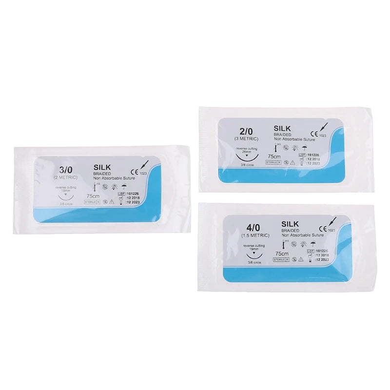12-Piece Silk Suture Practice Kit – Dental Surgical Training Suture Practice Kit Axl