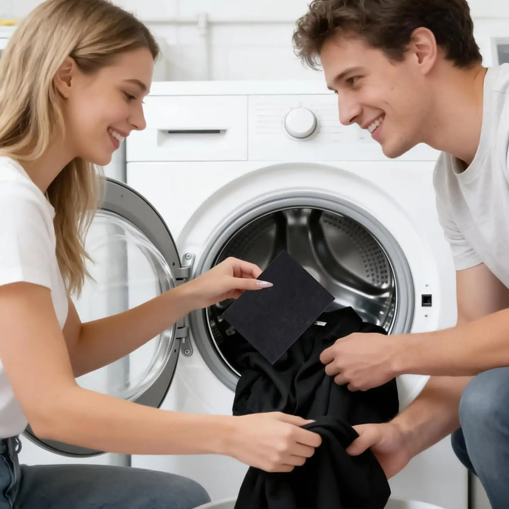 Black Clothes Darkening Laundry Sheets 12-Pack | Color Restorer Laundry Dye Sheets Axl
