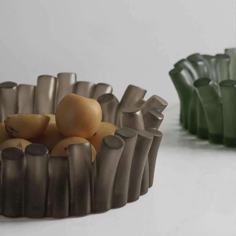 Minimalist Resin Decorative Fruit Bowl & Organizer Tray Decorative Tray Bowl Axl