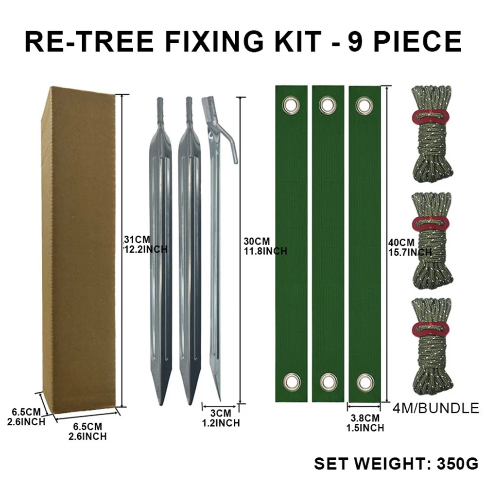 Tree Stake & Support Kit for Newly Planted Young Trees Tree Staking Kit Axl