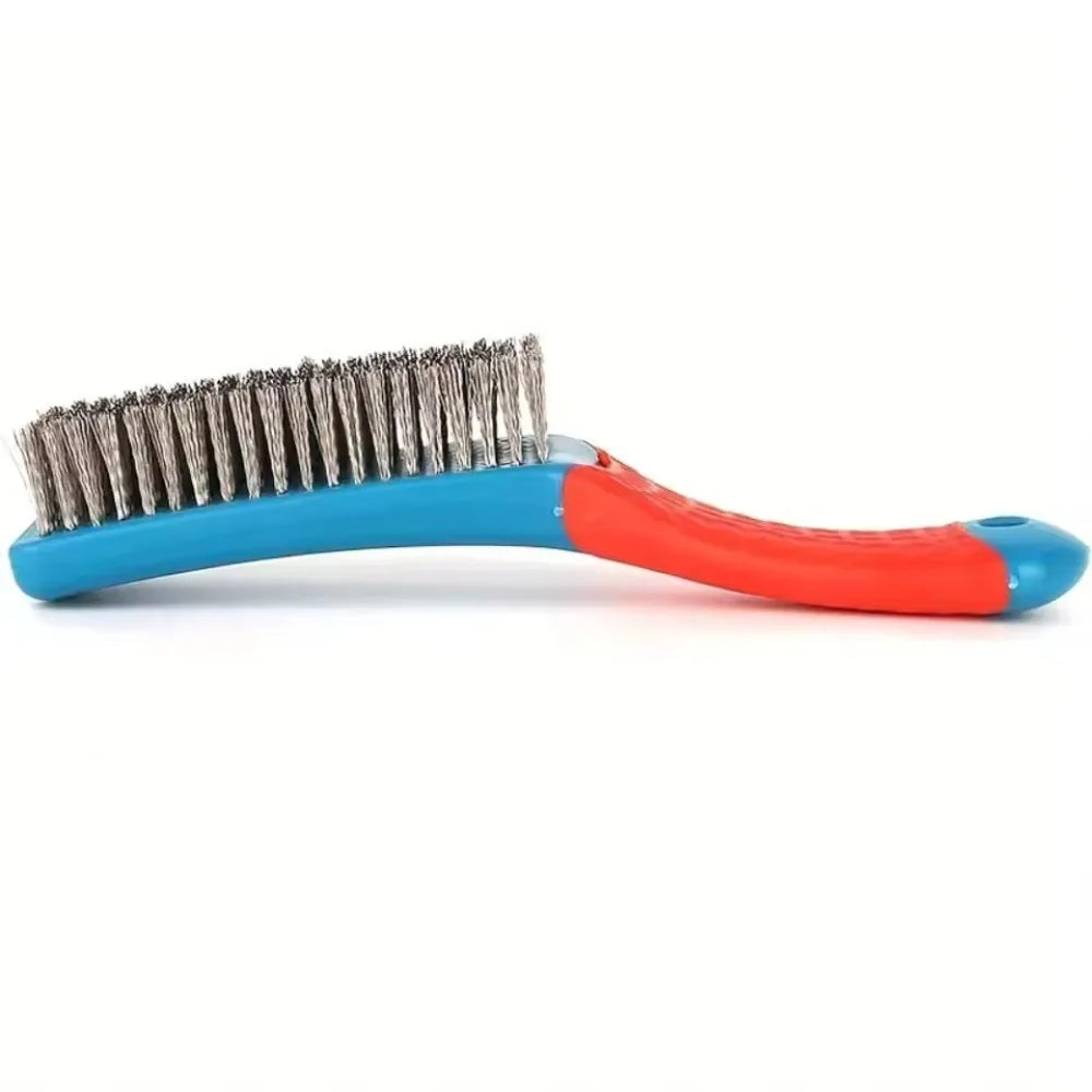 Ergonomic Hand Wire Brush – Steel Bristles, Rust Removal Hand Wire Brush Axl