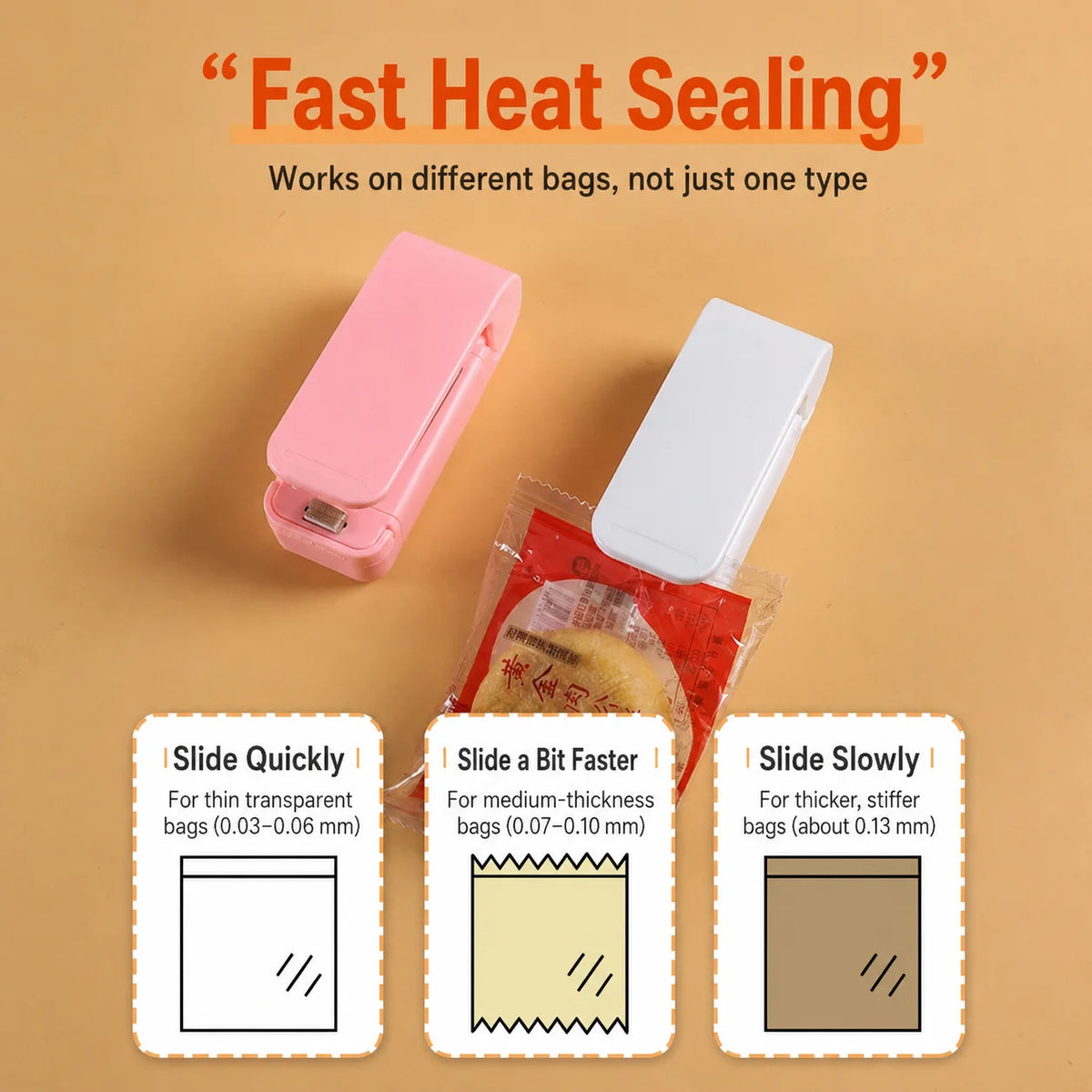 Portable Mini Electric Bag Sealer – Handheld Heat Resealer Handheld Bag Sealer Axl