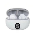 TWS Wireless Earbuds Bluetooth 5.3 LED Display Hi-Fi Stereo Wireless Earbuds Axl WHITE