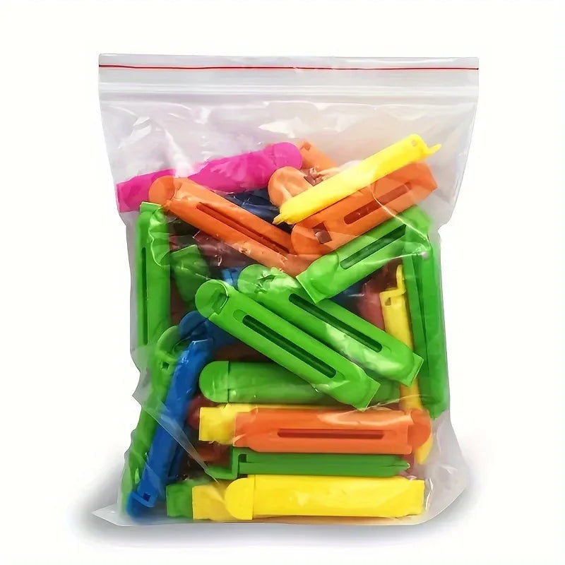 Colorful Snap-Lock Food Storage Clips for Snacks & Bags Food Storage Clips Axl