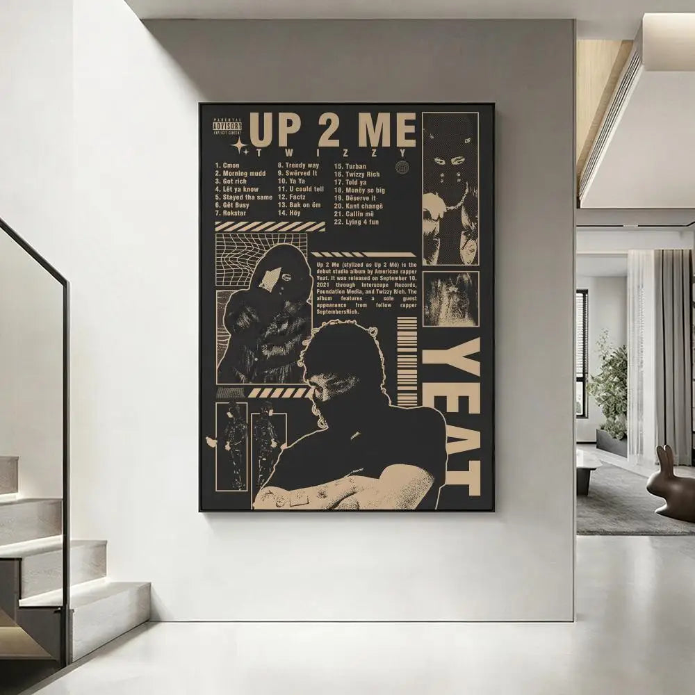 Yeat Rapper HD Poster – Aesthetic Wall Art Print | Home Decor Wall Art Poster Axl White8 40X50cmNoframe