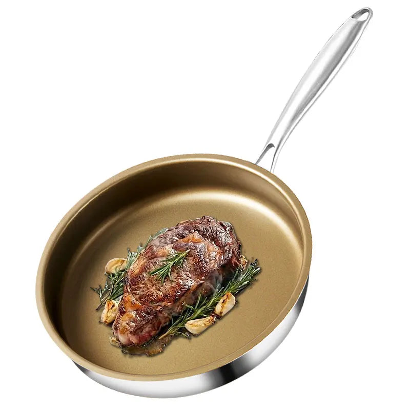 Titanium Nonstick Frying Pan – 316 Stainless Steel All Cooktops Nonstick Frying Pan Axl