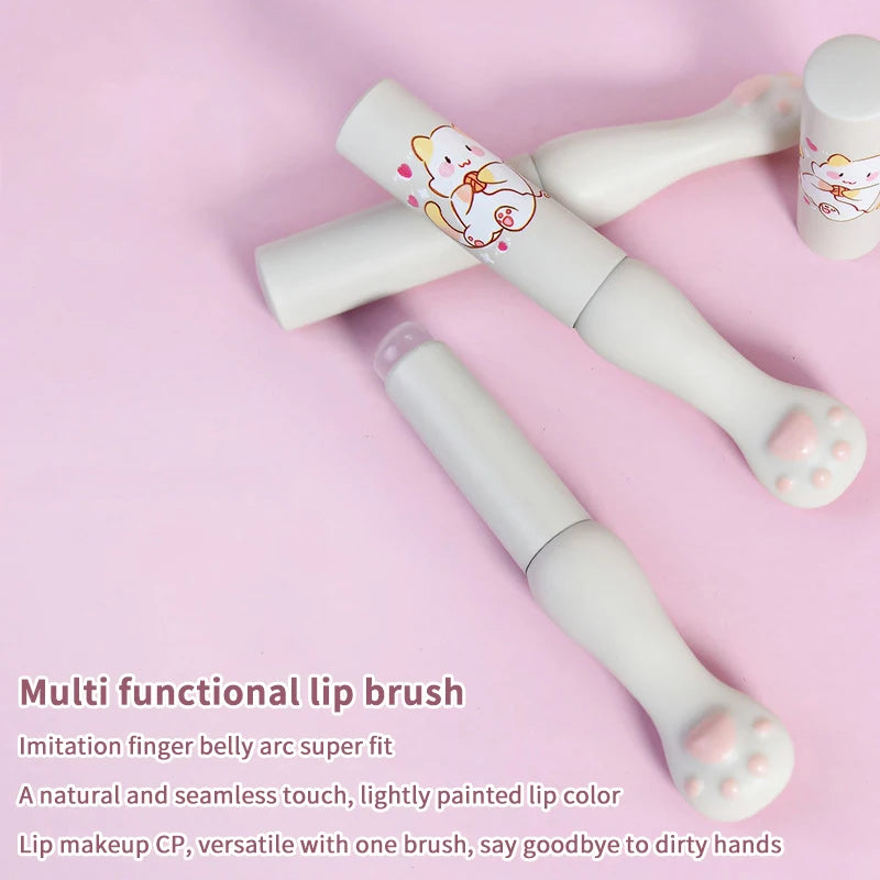 Silicone Lip Brush with Cover – Angled Lip & Concealer Tool Silicone Lip Brush Axl