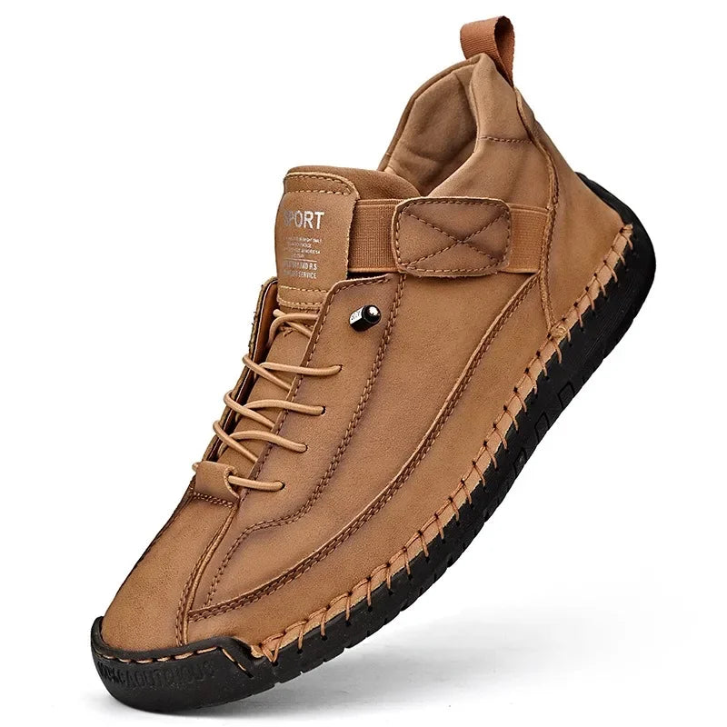 Women's Retro Lace-Up Ankle Boots – Anti-Slip & Waterproof Women's Ankle Boots Axl Brown 36