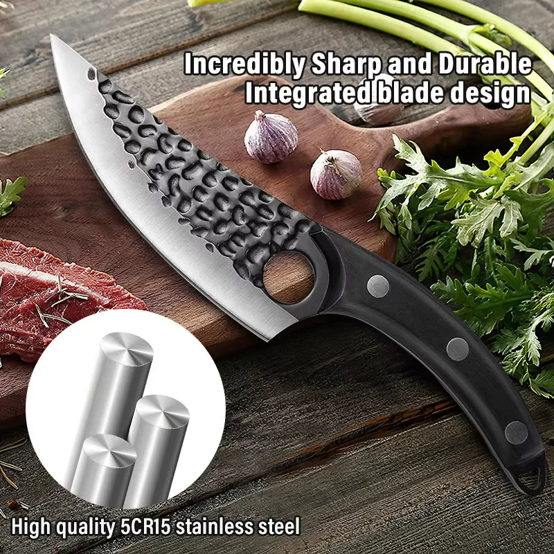 6-Inch Hand-Forged Stainless Steel Chef's Knife with Cover Chef's Knife Axl