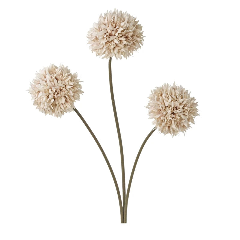 Silk Chrysanthemum Artificial Flower Bouquet | Wedding & Home Décor Artificial Flower Stem Axl Light Grey 1 PC
