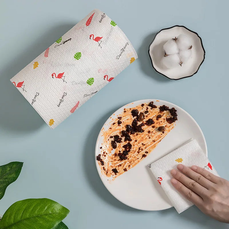 Disposable Kitchen Cleaning Cloths – Thickened Oil & Water Absorbing Disposable Cleaning Cloths Axl