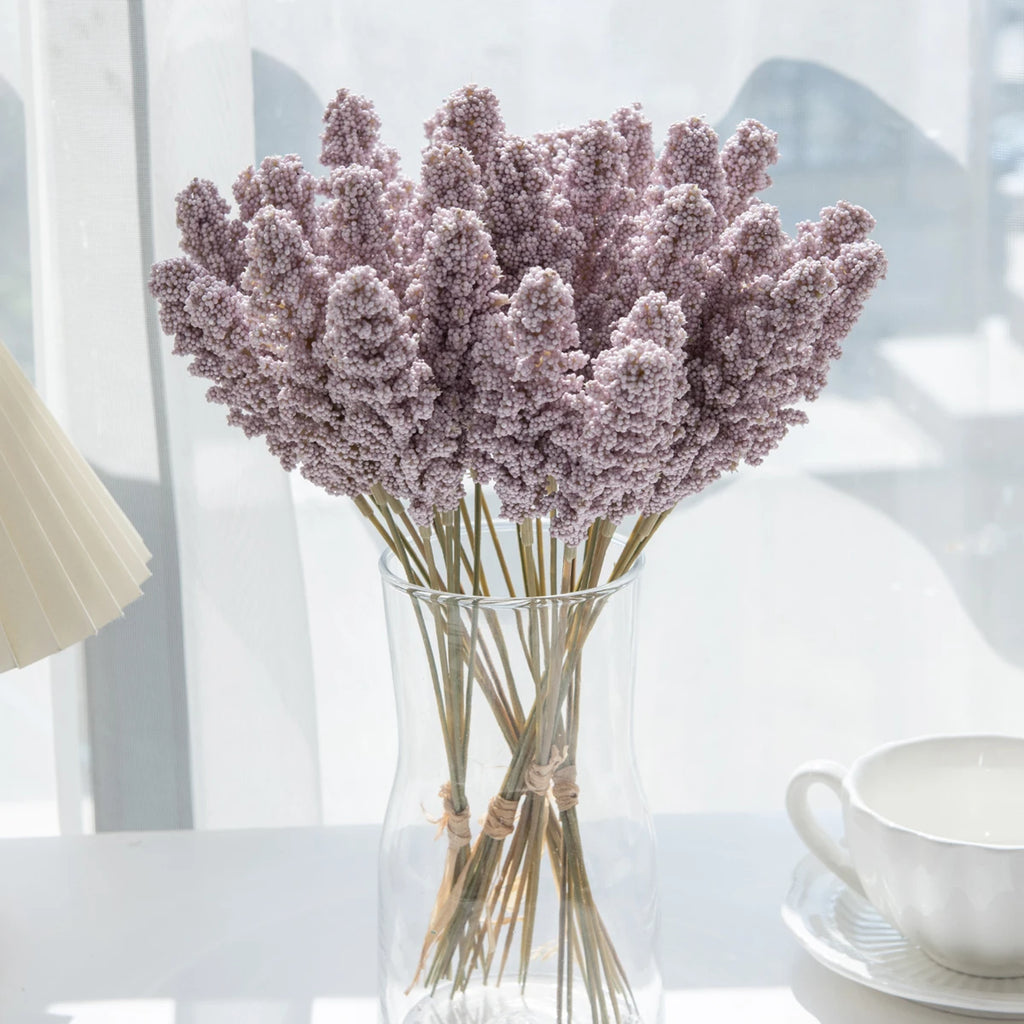 Artificial Foam Lavender Bouquet – Wedding & Home Décor DIY Artificial Flower Bouquet Axl