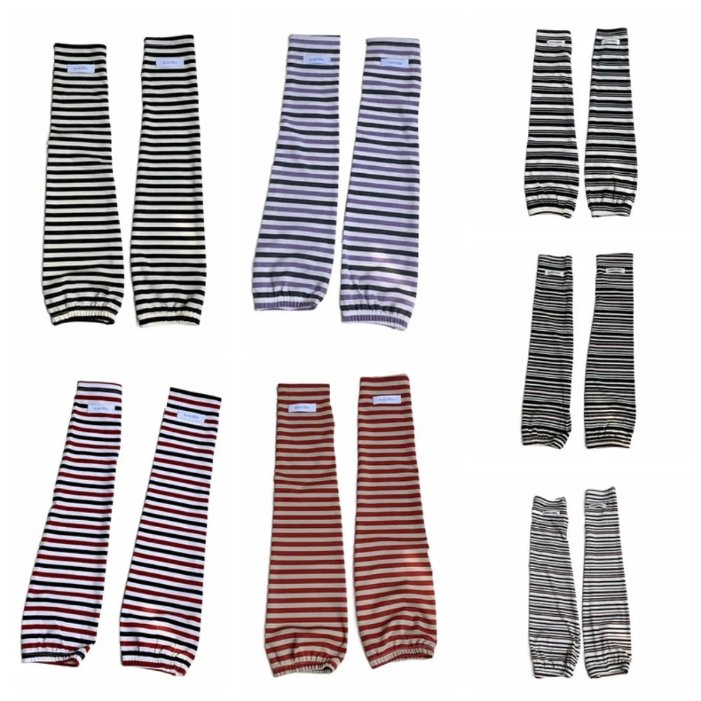 UV-Blocking Striped Arm Sleeves – Breathable Summer Sun Sleeves Sun Protection Sleeves Axl
