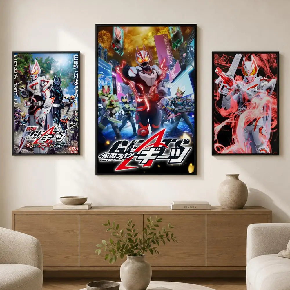 Tokusatsu Geats HD Self-Adhesive Waterproof Wall Poster Wall Poster Axl
