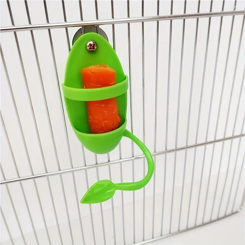 Bird Cuttlebone & Food Holder for Parrot, Budgie & Cockatiel Bird Cage Feeder Axl