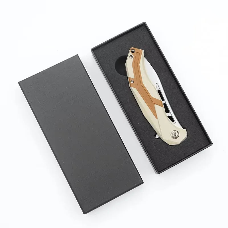 G10 Folding Knife – D2 Steel Blade for Camping & Hiking Folding Camping Knife Axl knife