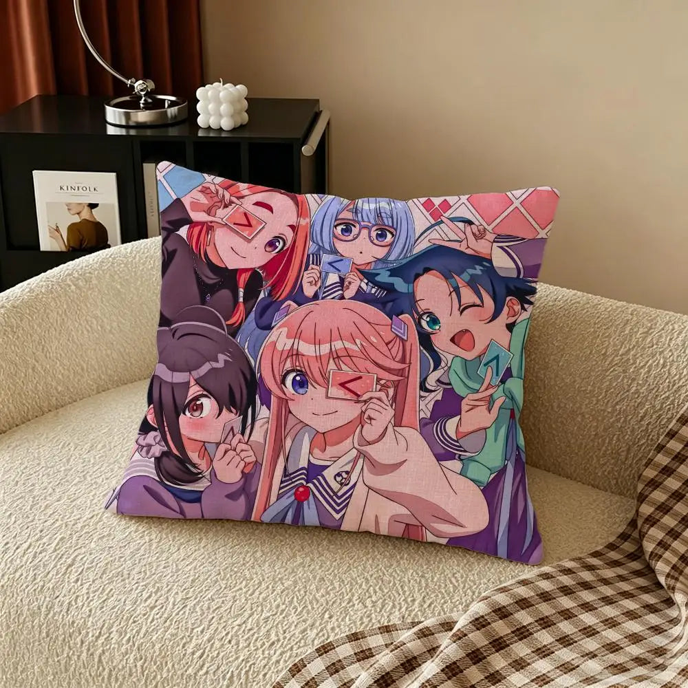Anime Linen Cushion Cover Set – Sofa, Bed & Chair Pillow Case Linen Cushion Cover Axl