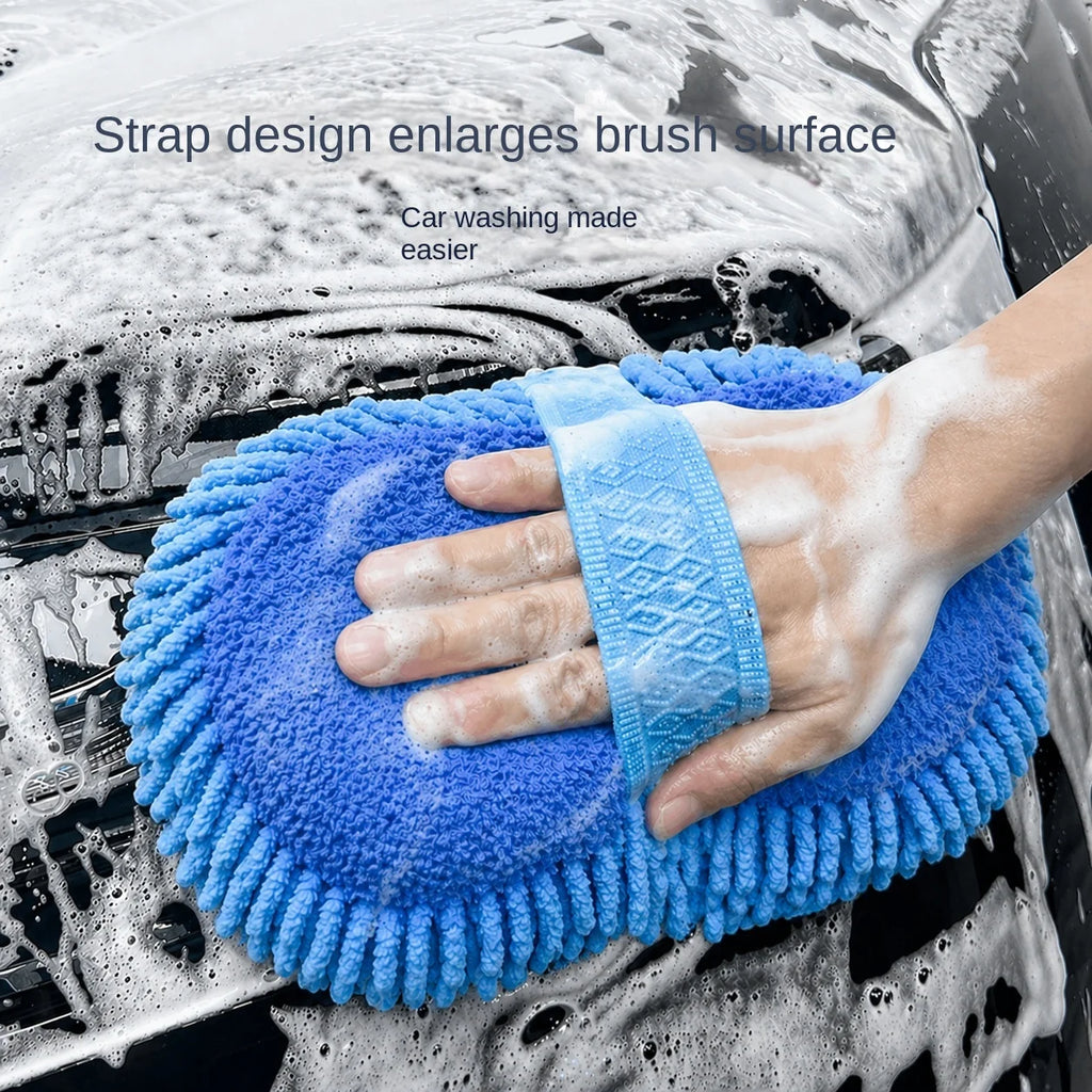 Microfiber Car Wash Sponge, Detailing Brush & Glove Kit Car Detailing Kit Axl