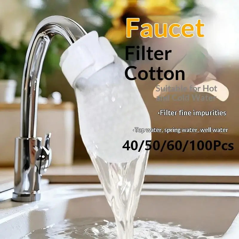 Disposable Faucet Filter Cotton Bags | Water Purifier Sock 40–100 Pcs Faucet Filter Bags Axl