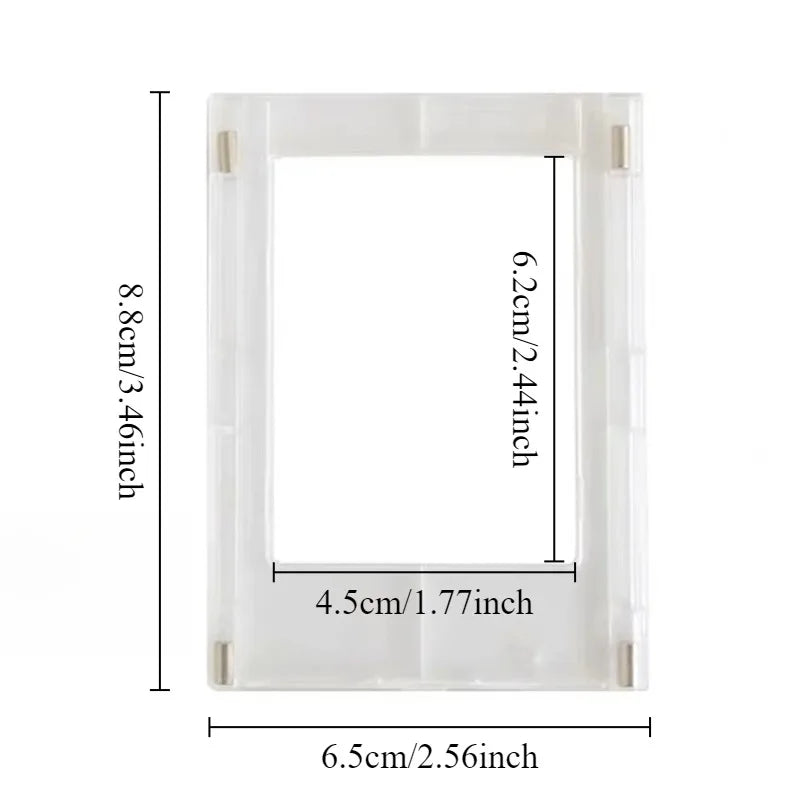 3-Inch Mini Acrylic Polaroid Photo Frame – Clear Table Display Acrylic Photo Frame Axl