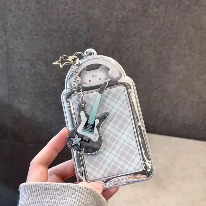 3-Inch Cat Photocard Holder Keychain – PVC Bag Pendant Photocard Holder Keychain Axl A3